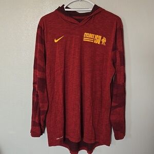 Nike | Red Iowa State Hoodie Size Large